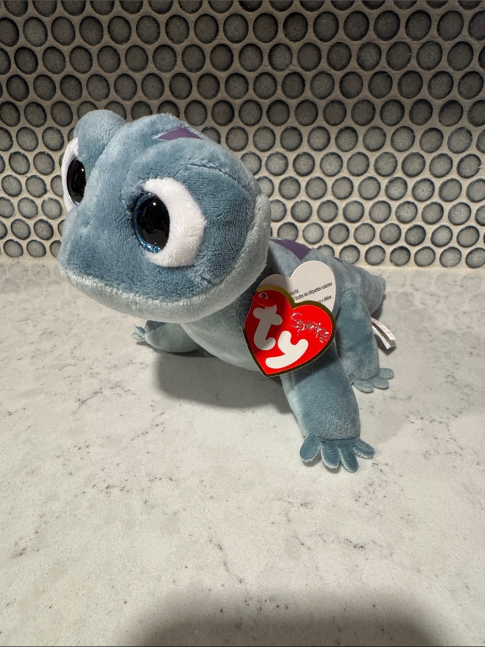 NWT TY Sparkle Beanie Baby BRUNI the Salamander 2021 Disney Frozen II Plush